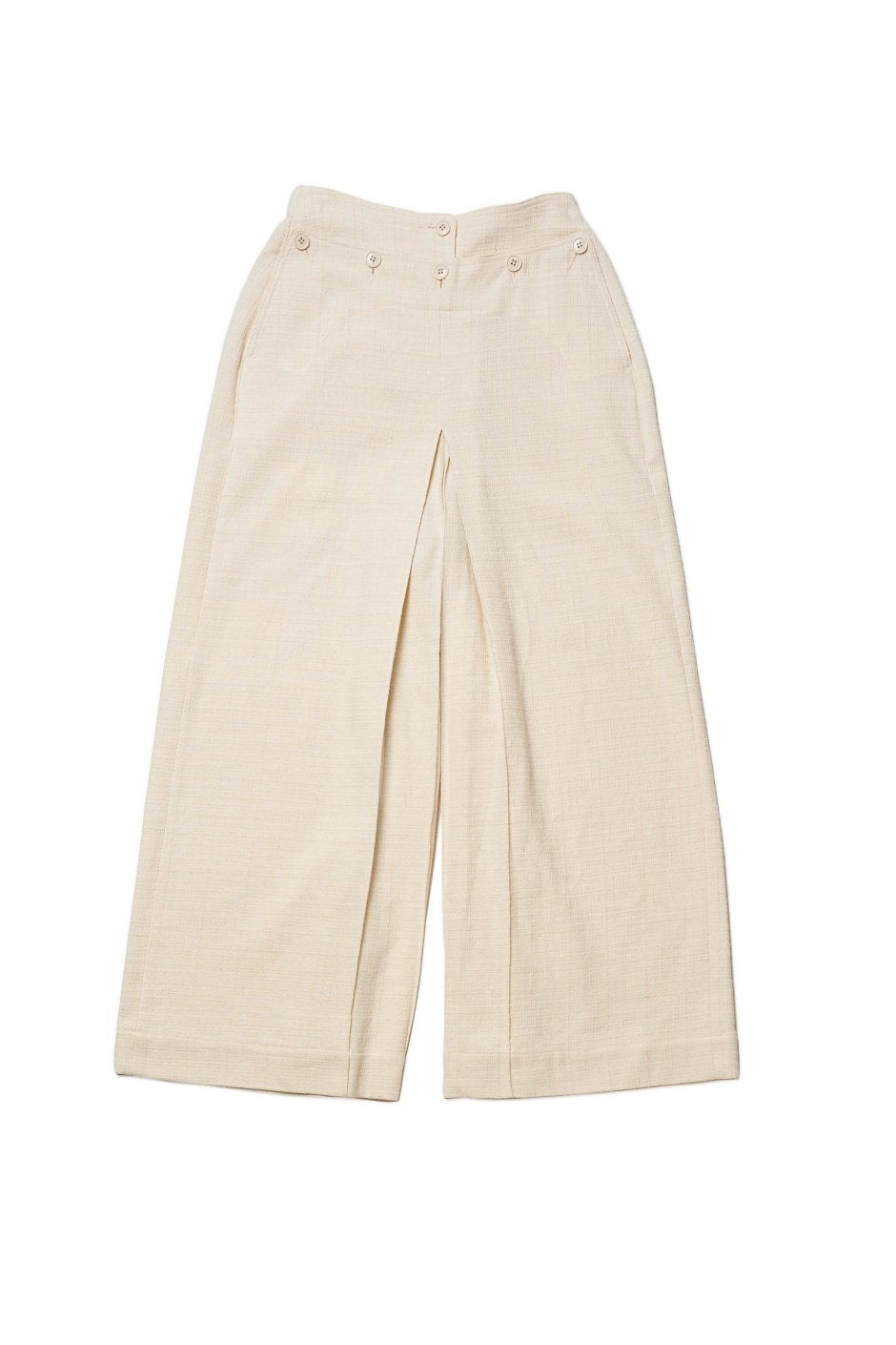 WRYHT - SAILOR FRONT CULOTTES TROUSER - BONE