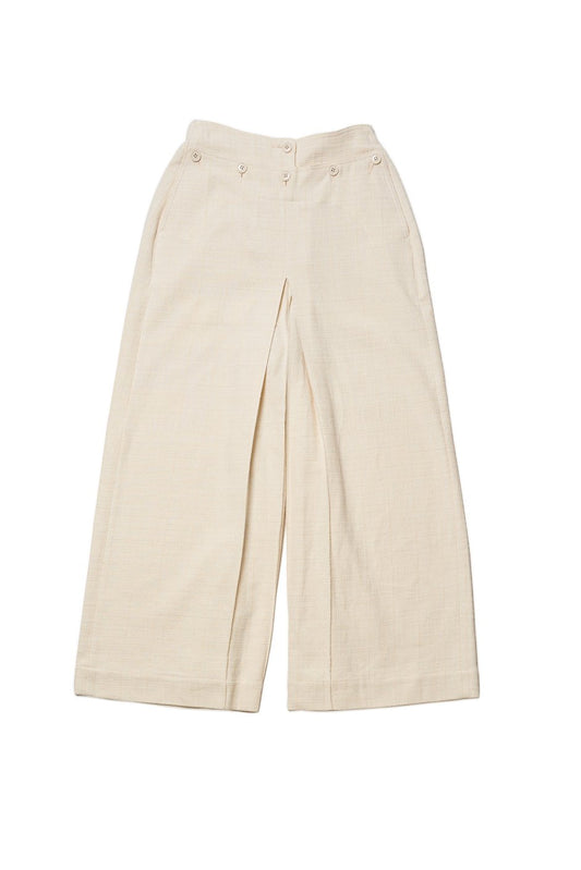 WRYHT - SAILOR FRONT CULOTTES TROUSER - BONE