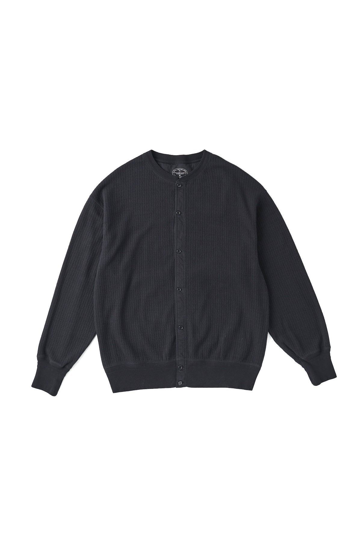 OLD JOE - DROP NEEDLE WUFFLE CARDY SHIRTS - BLACK