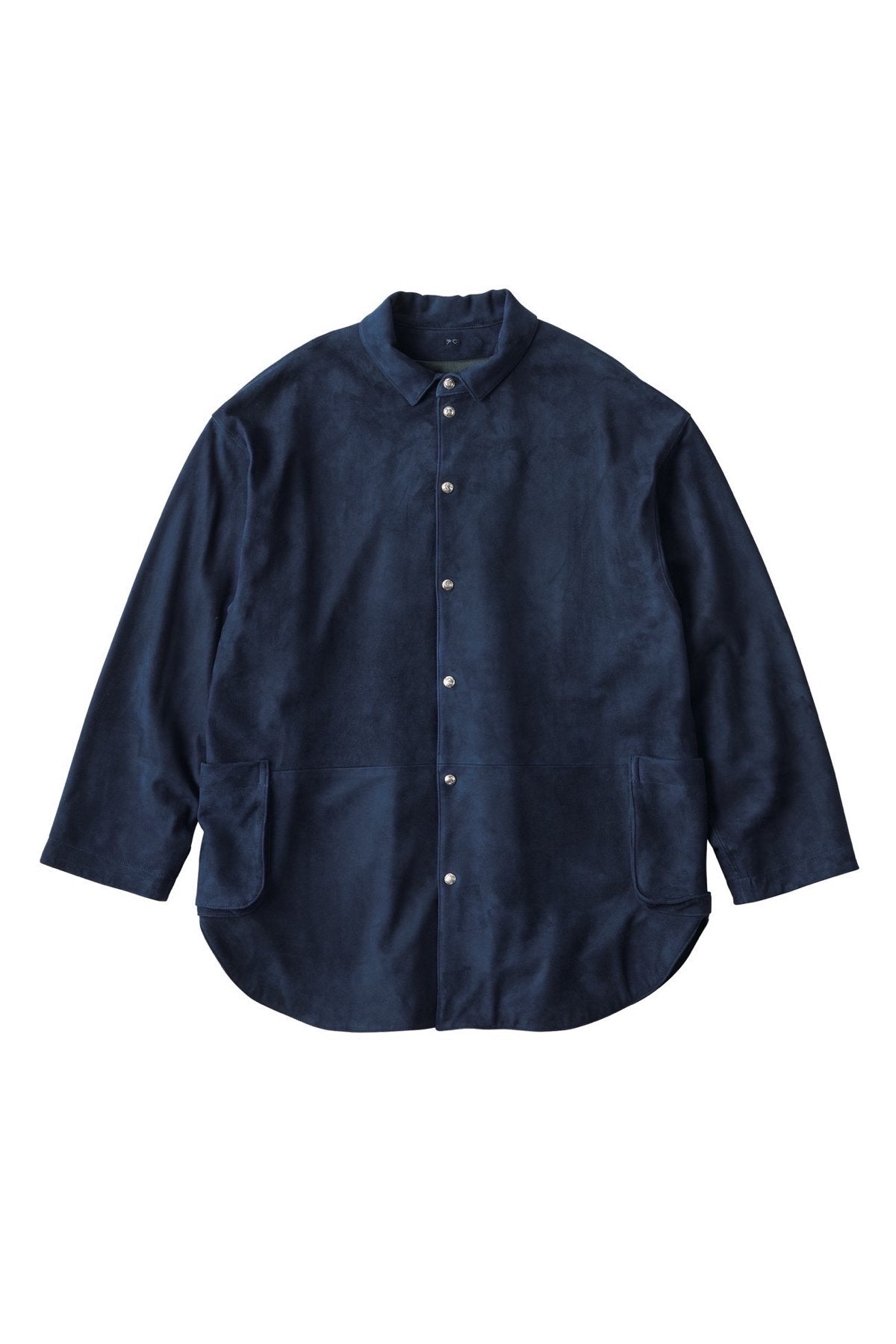 Porter Classic - LEATHER SUEDE SHIRT JACKET - BLUE