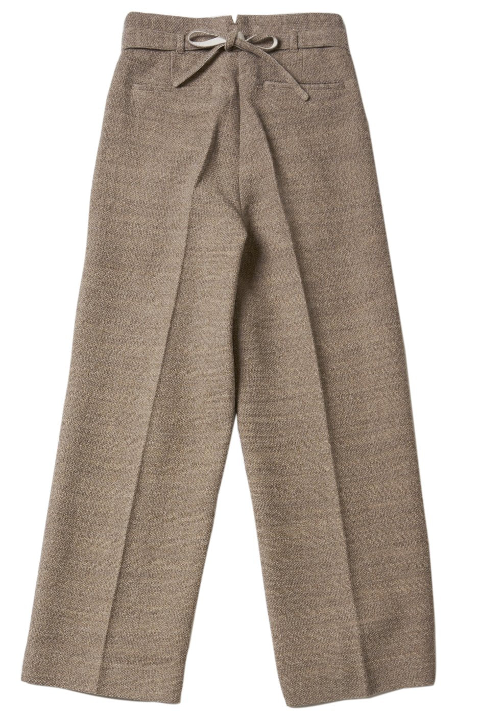 WRYHT - KNOTTED BACK PLEATED TROUSER - DUNE