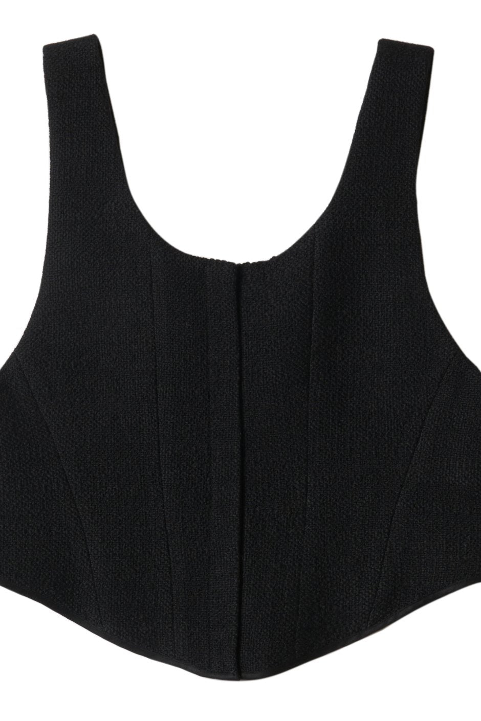 WRYHT - LACED BACK CORSET VEST - BLACK