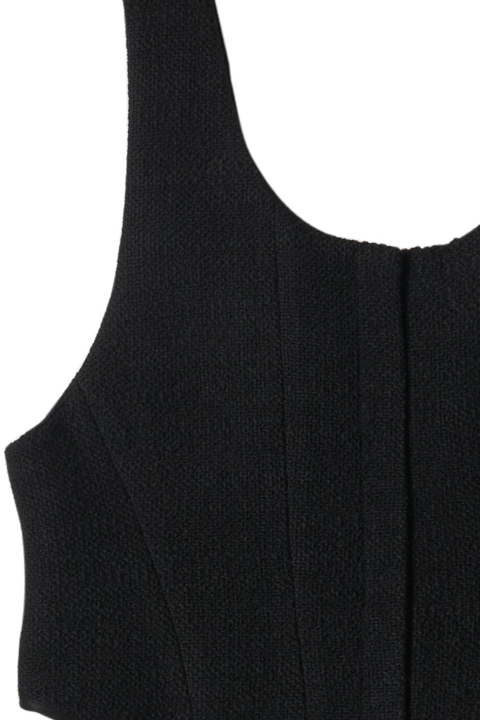 WRYHT - LACED BACK CORSET VEST - BLACK