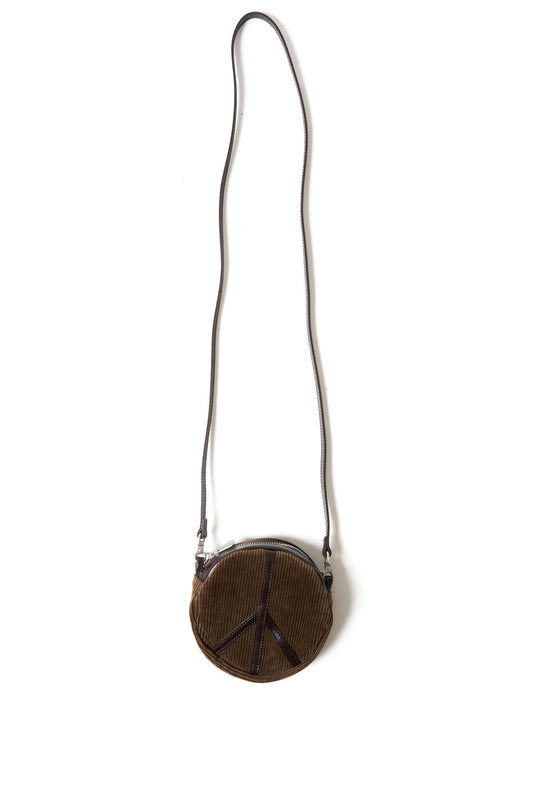 Porter Classic - CORDUROY PEACE POUCH - BROWN