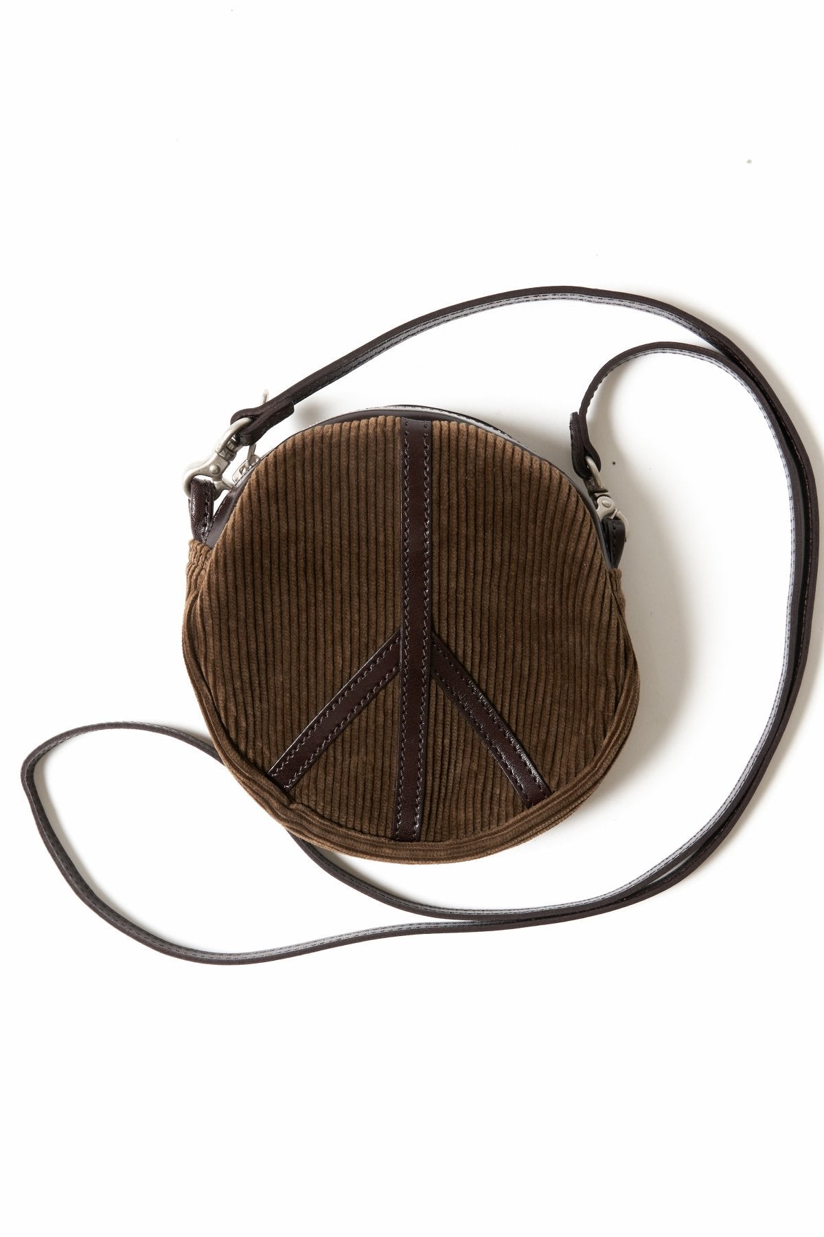 Porter Classic - CORDUROY PEACE POUCH - BROWN