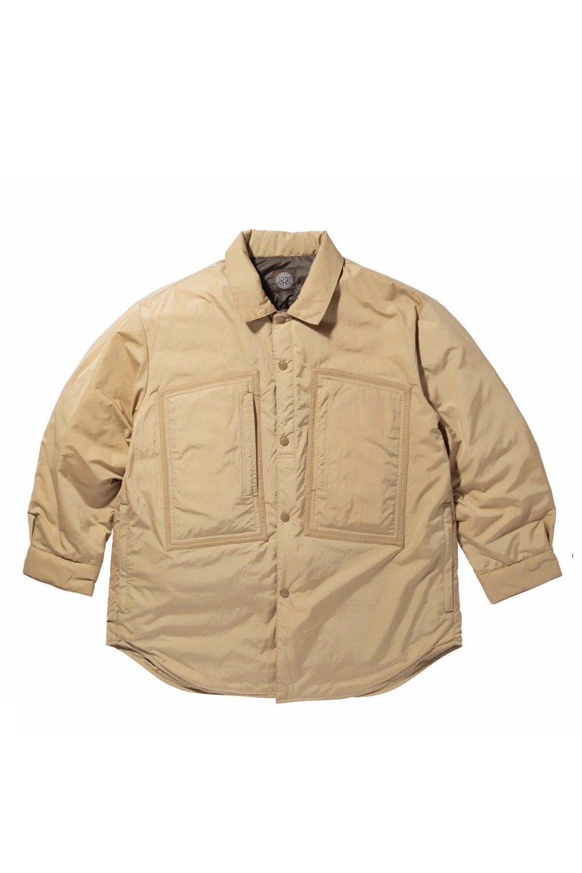 Porter Classic - SHEEN NYLON SHIRT COAT - KHAKI