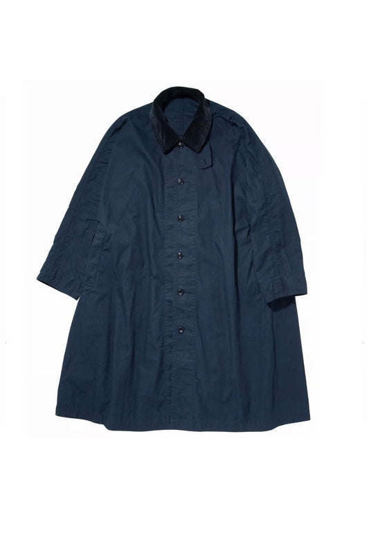 Porter Classic - PARAFFIN CORDUROY SWING COAT - NAVY