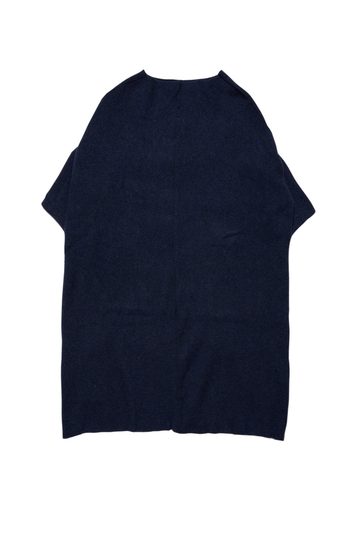 quitan - "Mayu" FULLING KNIT-SEWN DRESS - INDIGO