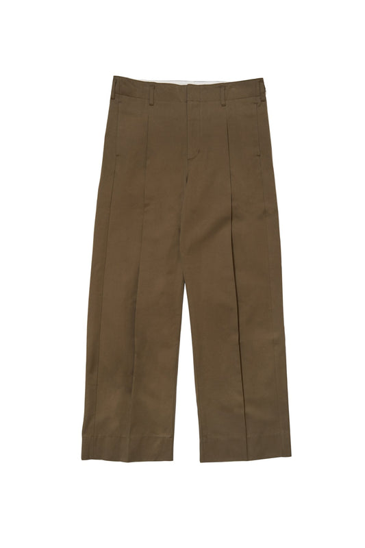 calmlence - PANTS004 - SINGLE PLEATED WIDE - KHK