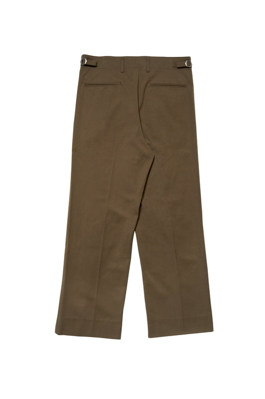 calmlence - PANTS004 - SINGLE PLEATED WIDE - KHK