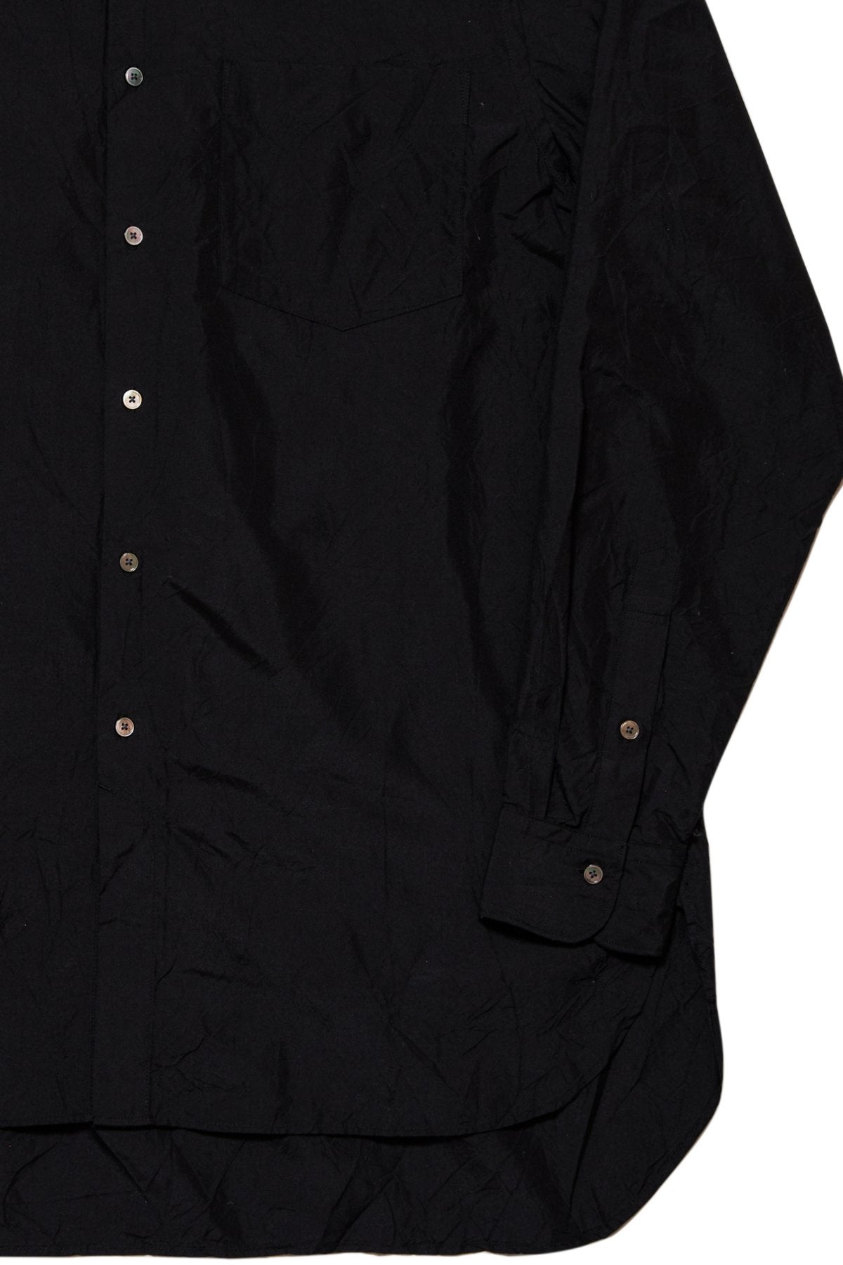 calmlence - SHIRT003 - REGULAR COLLAR SHIRT - BLK