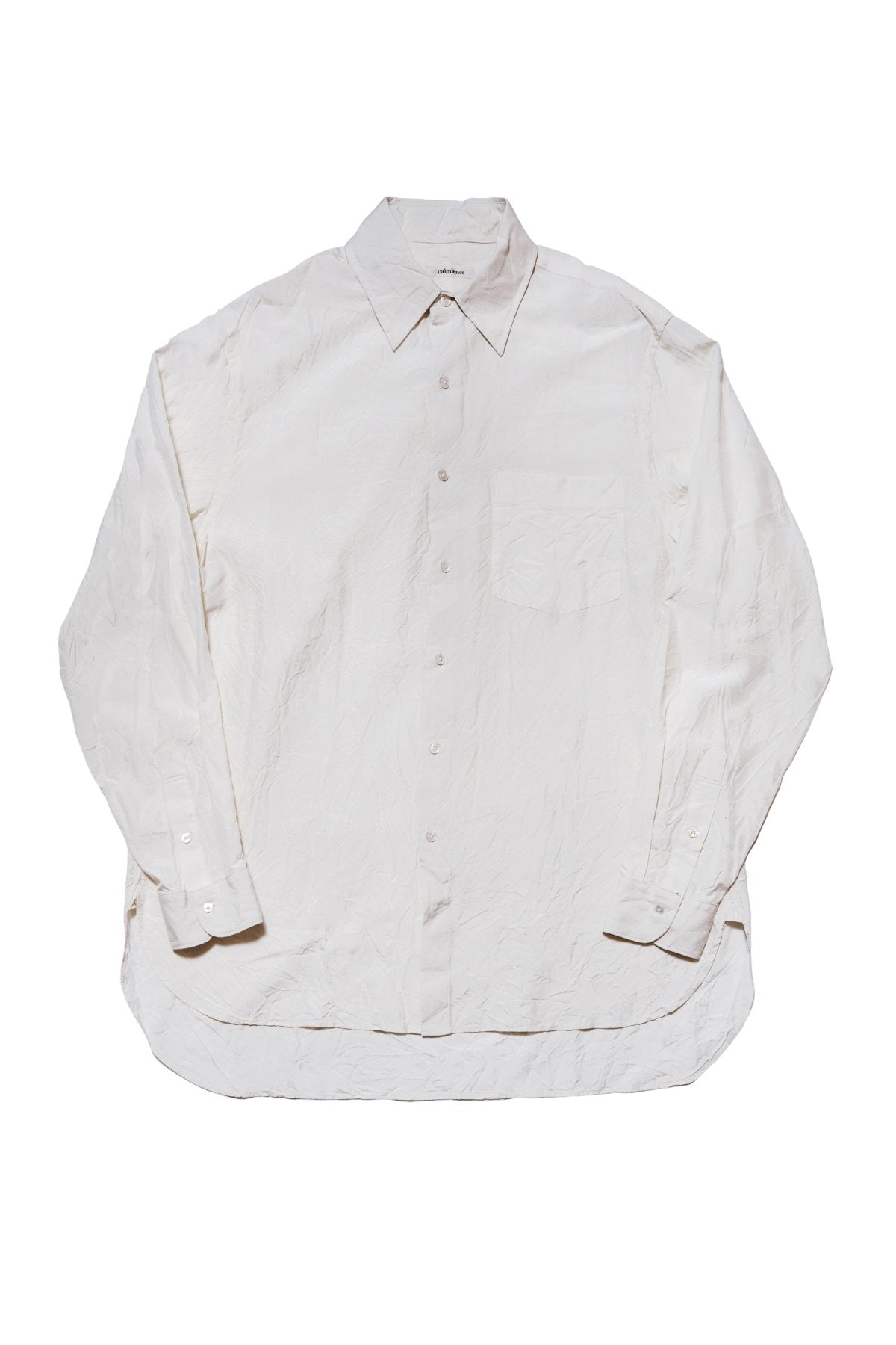 calmlence - SHIRT003 - REGULAR COLLAR SHIRT - WHITE