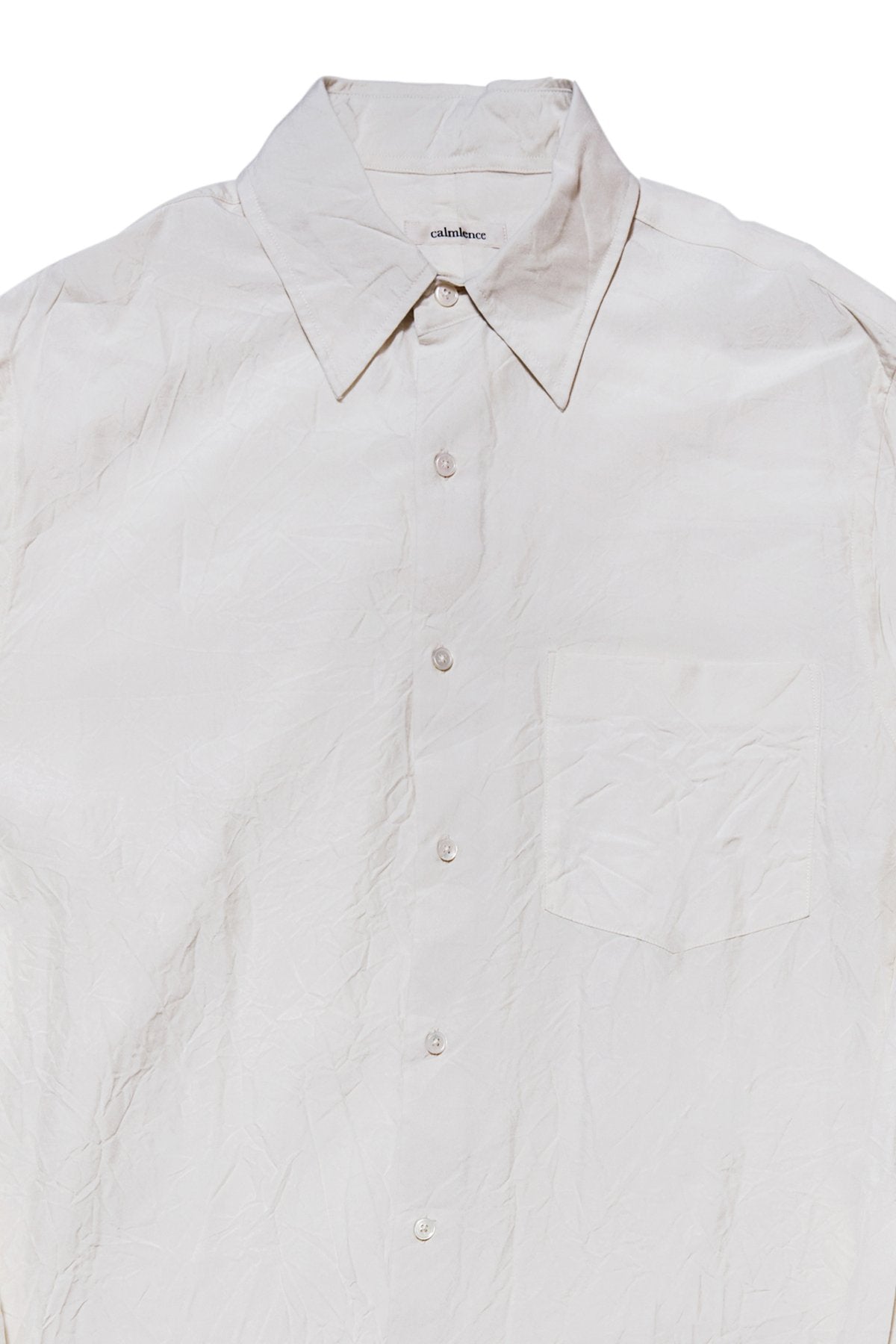 calmlence - SHIRT003 - REGULAR COLLAR SHIRT - WHITE