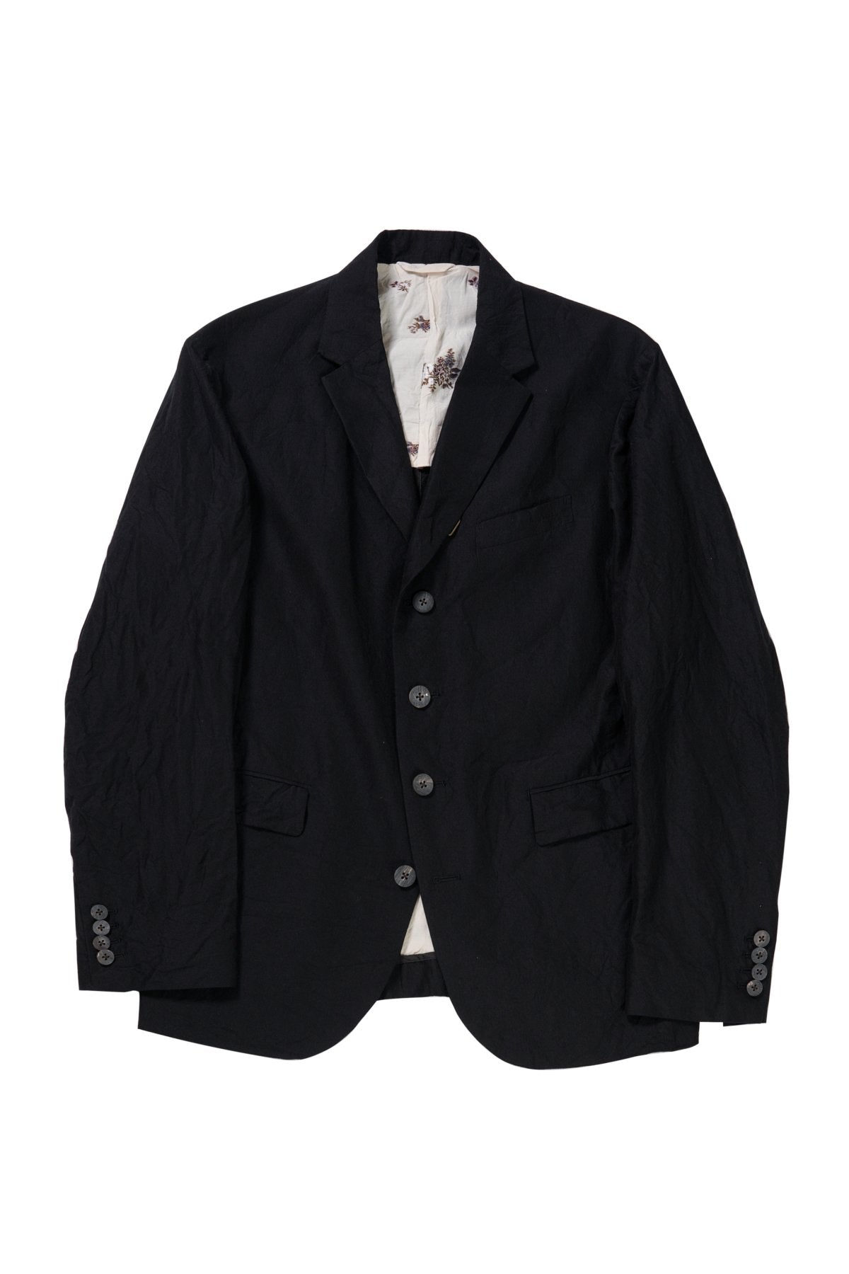 calmlence - JACKET007 - SACKCOAT - BLK