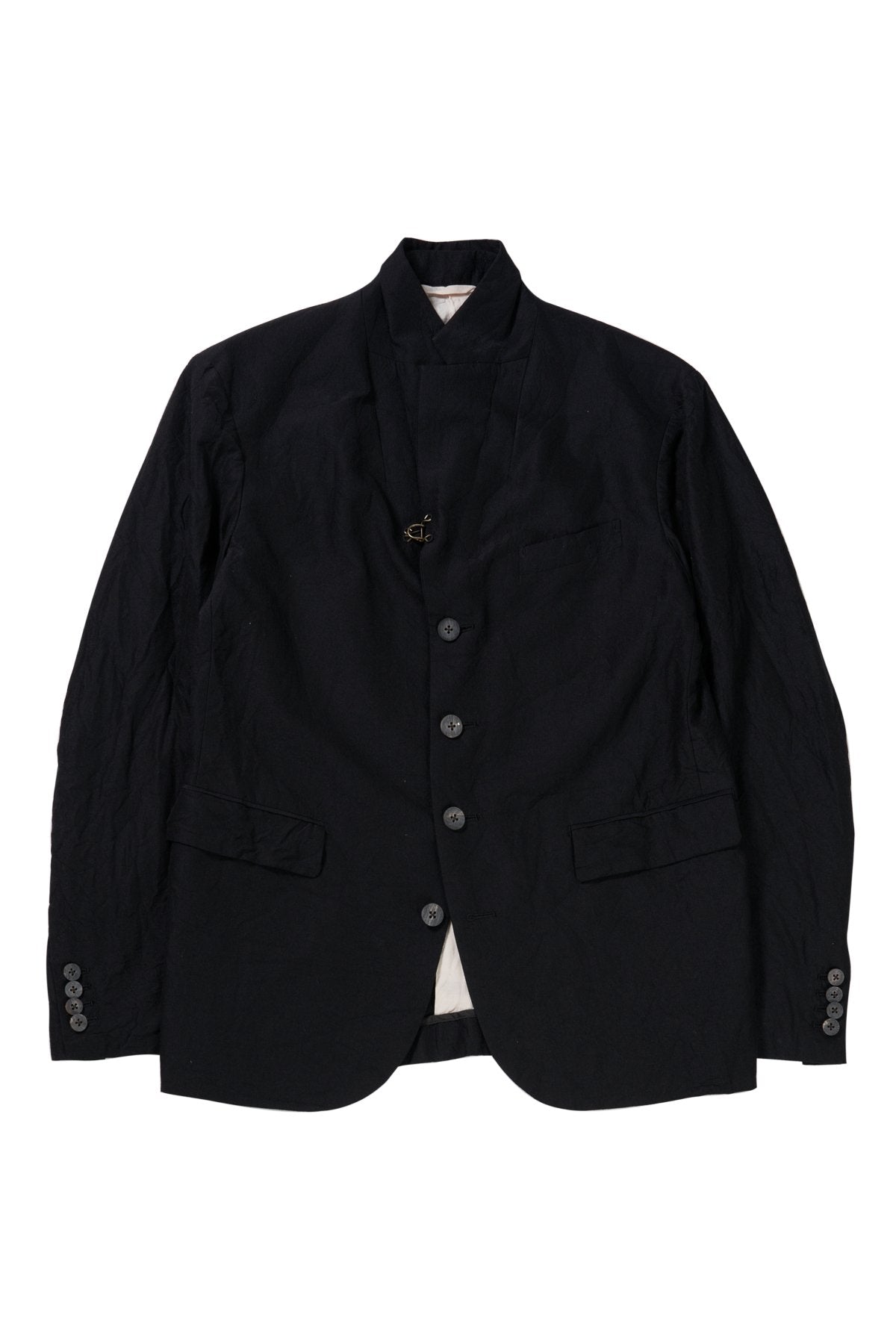 calmlence - JACKET007 - SACKCOAT - BLK