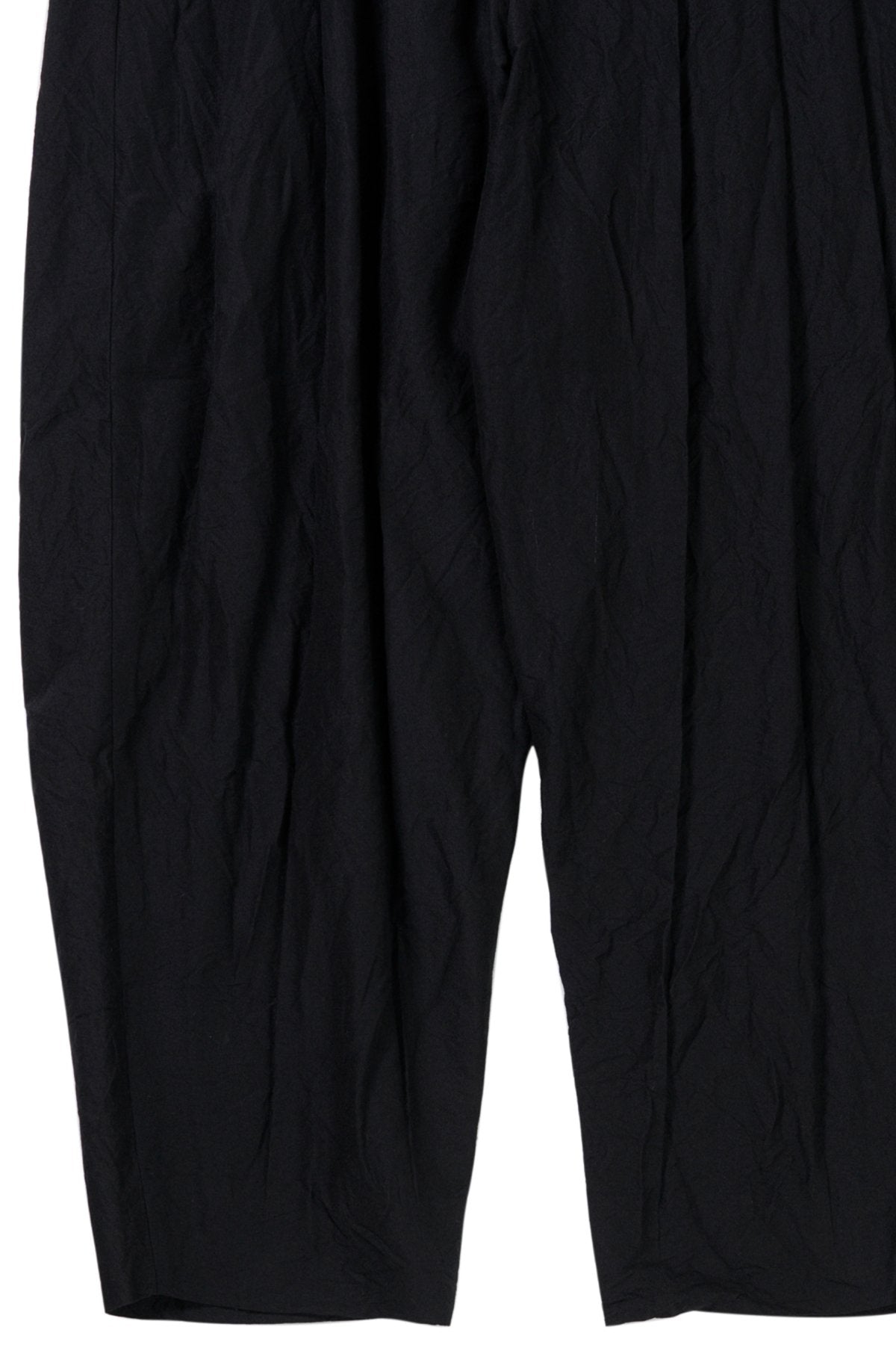 calmlence - PANTS008 - TRIPLE PLEATED WIDE - BLK