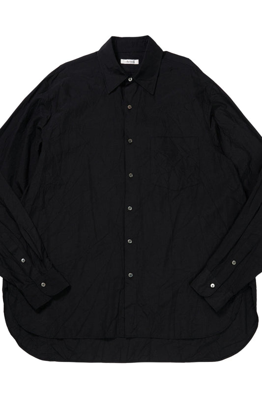 calmlence - ★★★ SHIRT003 - REGULAR COLLAR SHIRT - BLK