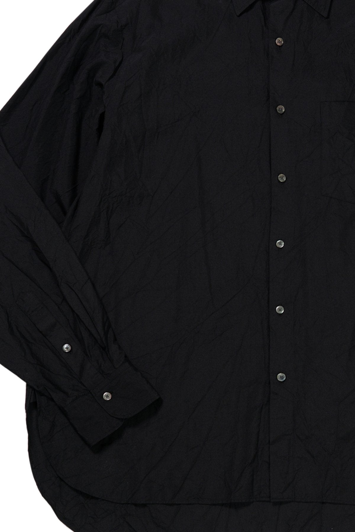 calmlence - ★★★ SHIRT003 - REGULAR COLLAR SHIRT - BLK