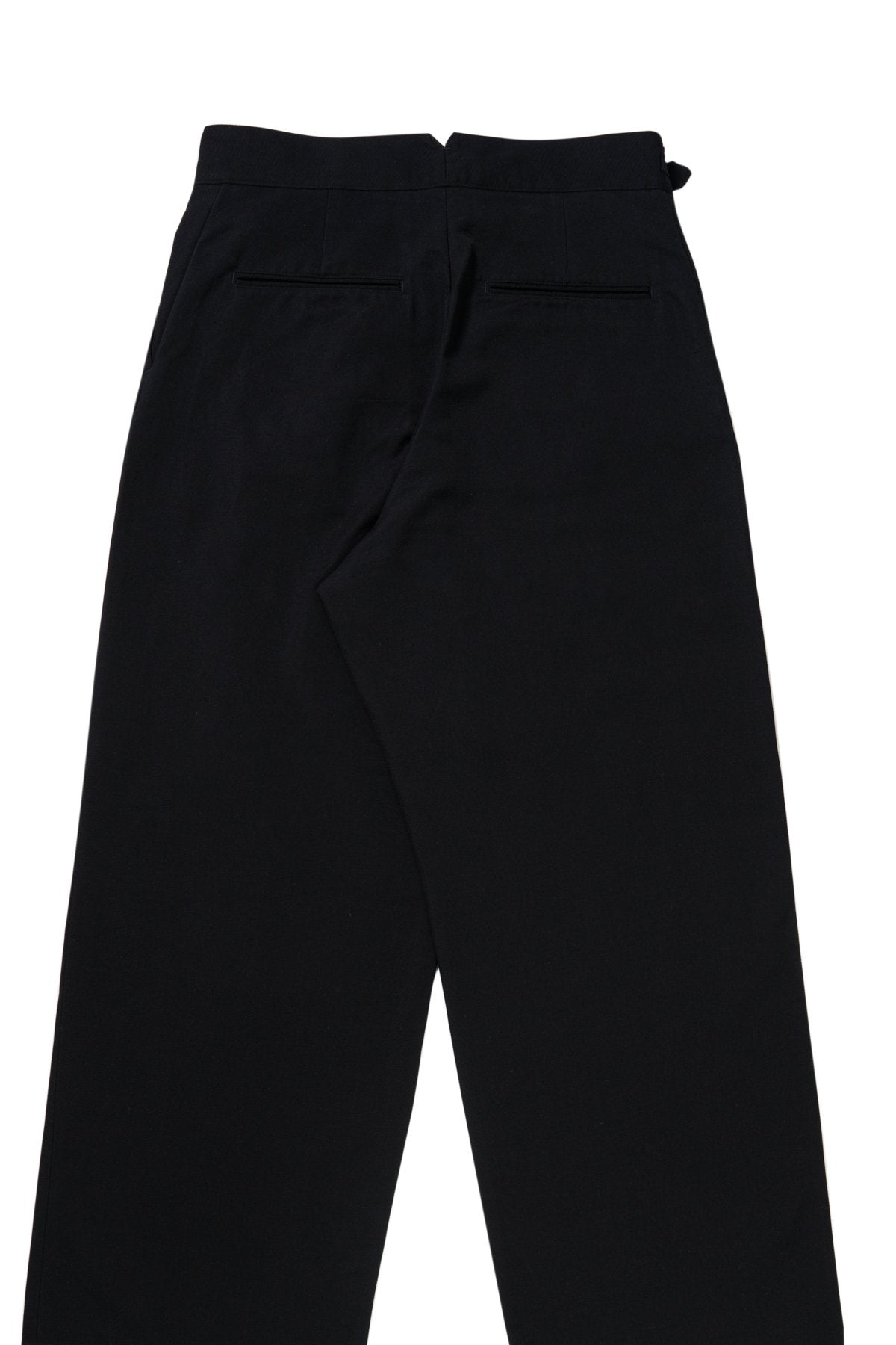 calmlence - PANTS009 - NO PLEATED GURKHA - BLK