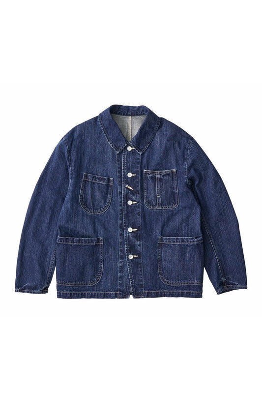 Porter Classic - STEINBECK DENIM FRENCH JACKET - NAVY