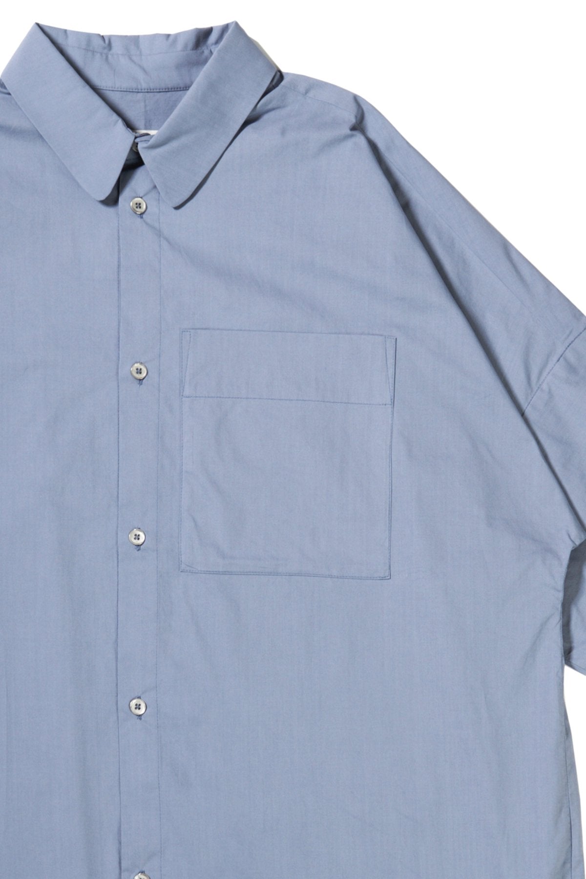 toogood - THE TINKER SHIRT LW TEXTURED COTTON - TIN