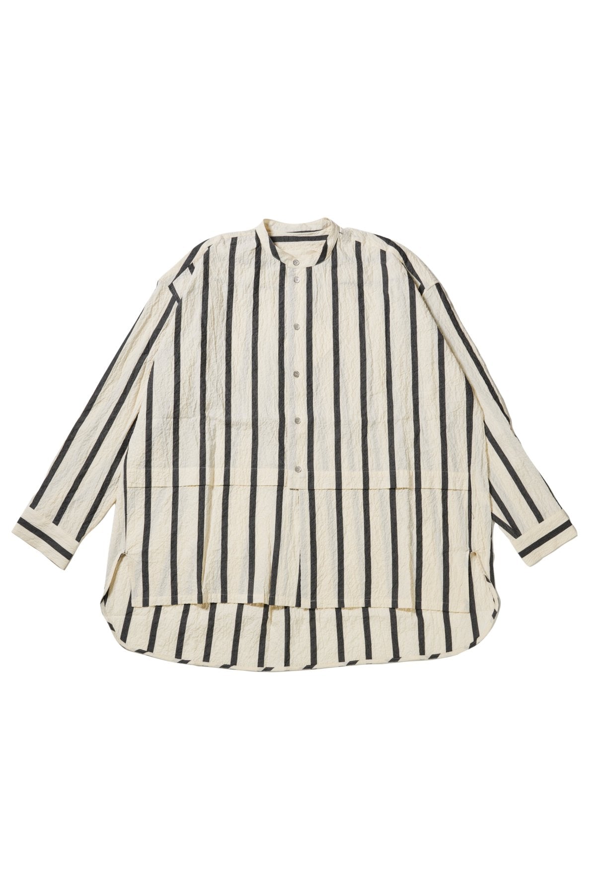 toogood - THE PEDLAR SHIRT BOLD STRIPE - FLINT/RAW