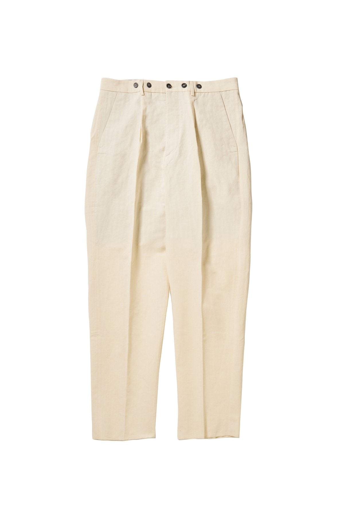 Bergfabel - farmer pants(suspender button) - 323 - almond