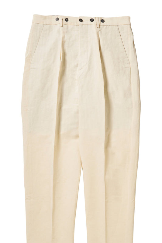 Bergfabel - farmer pants(suspender button) - 323 - almond