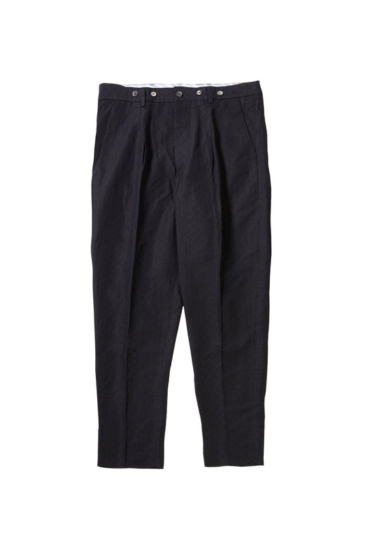 Bergfabel - farmer pants(suspender button) - 326 - black pois