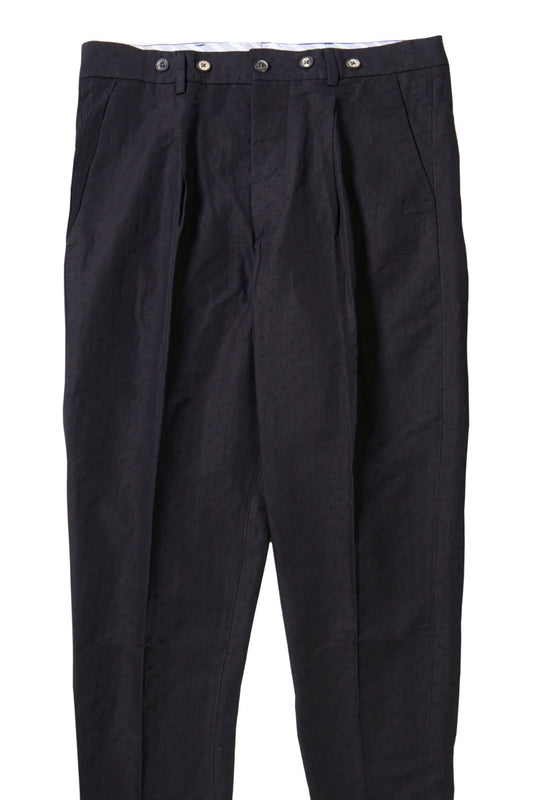 Bergfabel - farmer pants(suspender button) - 326 - black pois