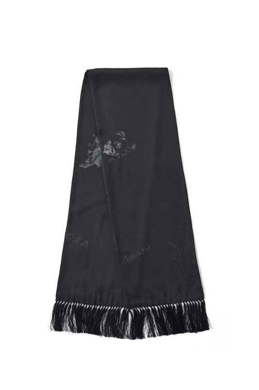 OLD JOE - FADED SILK FRINGE STALL - BLACK