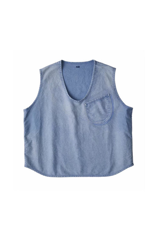 Porter Classic - VINTAGE TRAVELER PULLOVER VEST - BLUE