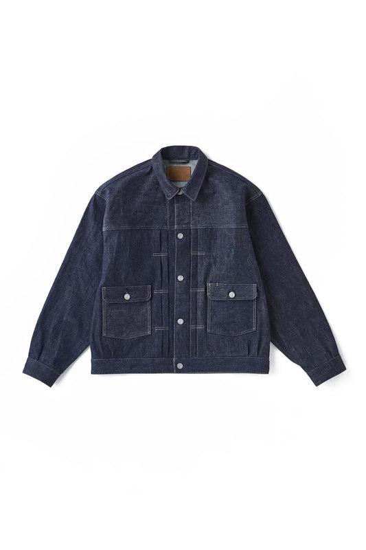 OLD JOE - LOWER FLAP POCKET JEAN JACKET - INDIGO