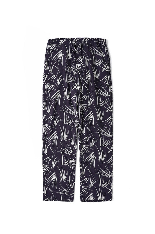 OLD JOE - ORIGINAL PRINTED EASY TROUSER (PINE  NEEDLE) - NOCTURNE