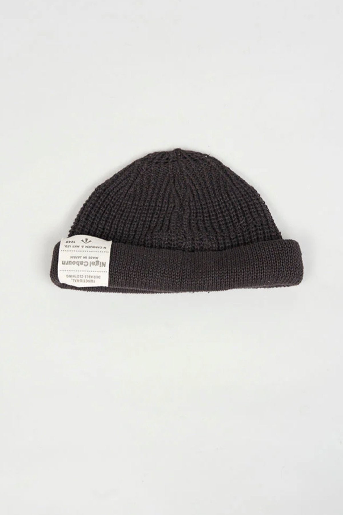 ◯ Nigel Cabourn - BEANIE HEMP - CHARCOAL GRAY