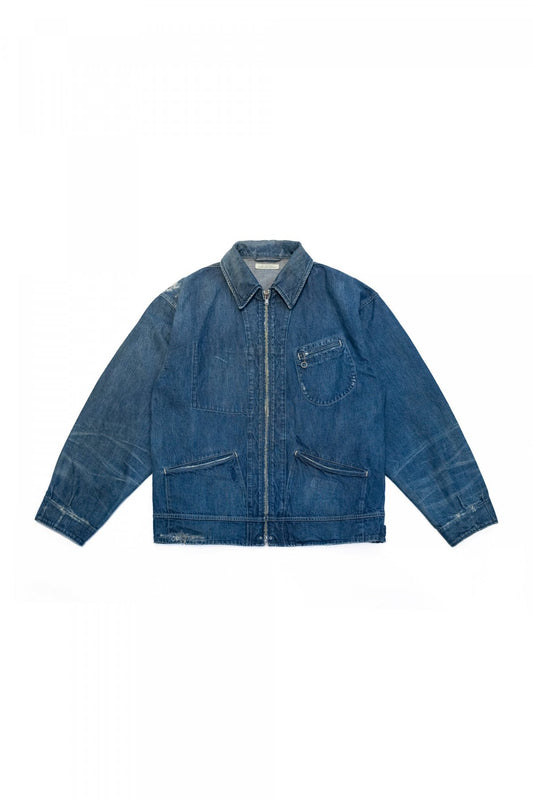 OLD JOE  - ERWIN ZIP JACKET (SCAR FACE)- INDIGO