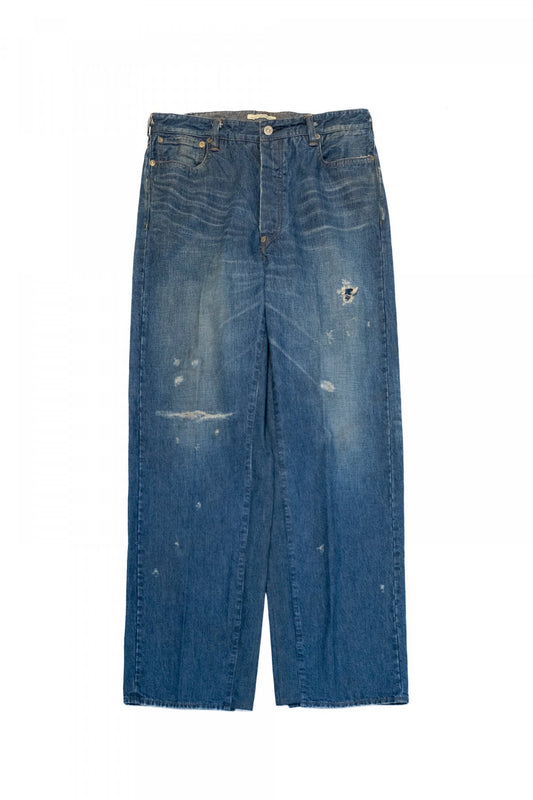 OLD JOE  - FIVE POCKET JEAN TROUSER "980" (SCAR FACE) - INDIGO