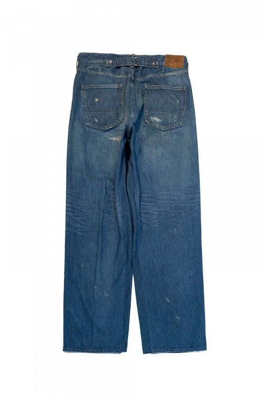 OLD JOE  - FIVE POCKET JEAN TROUSER "980" (SCAR FACE) - INDIGO