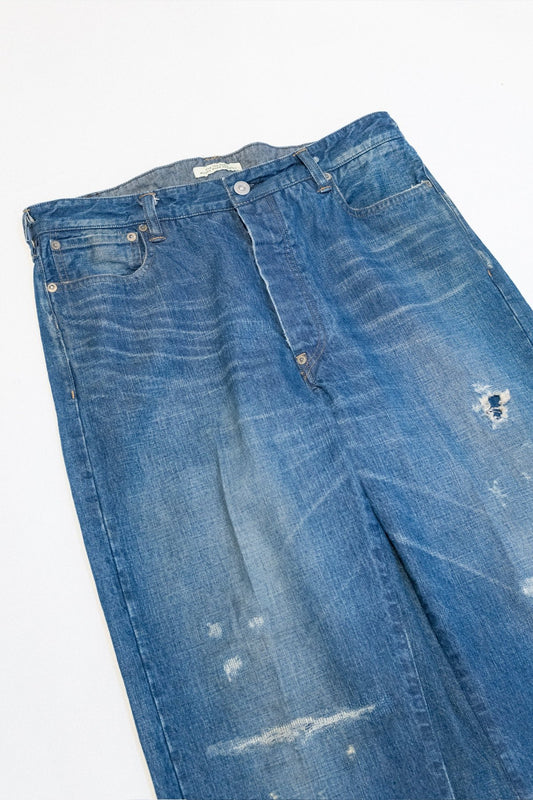 OLD JOE  - FIVE POCKET JEAN TROUSER "980" (SCAR FACE) - INDIGO