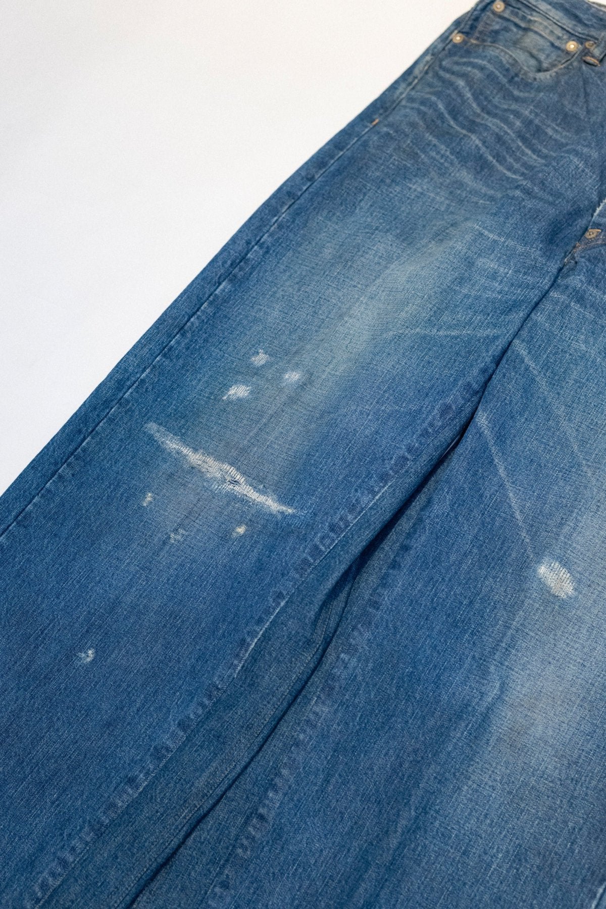 OLD JOE  - FIVE POCKET JEAN TROUSER "980" (SCAR FACE) - INDIGO