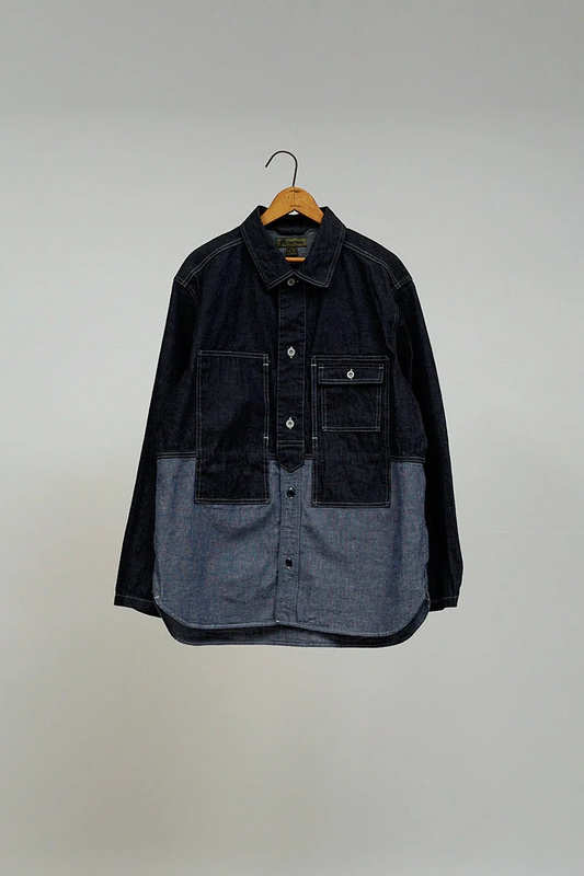 ◯ Nigel Cabourn - UTILITY SHIRT TYPE2 10oz DENIM - INDIGO