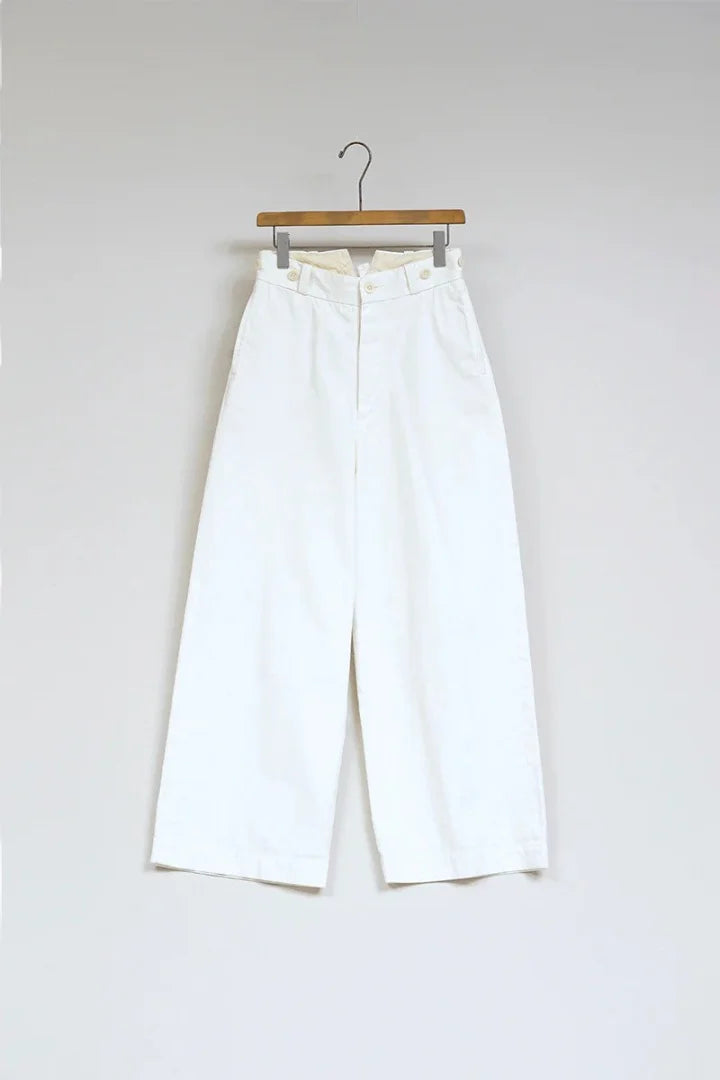 ◯ Nigel Cabourn woman - WIDE CHINO PANT - OFF WHITE