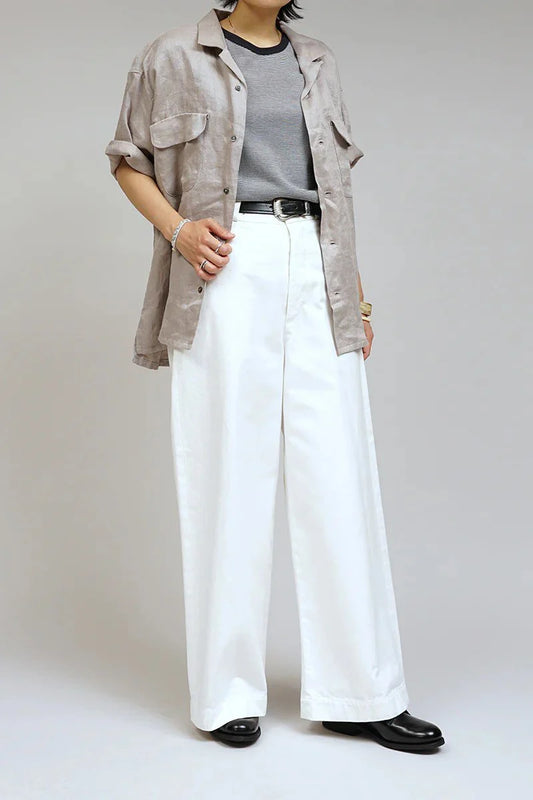 ◯ Nigel Cabourn woman - WIDE CHINO PANT - OFF WHITE