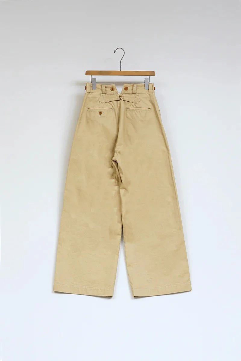 ◯ Nigel Cabourn woman - WIDE CHINO PANT - BEIGE