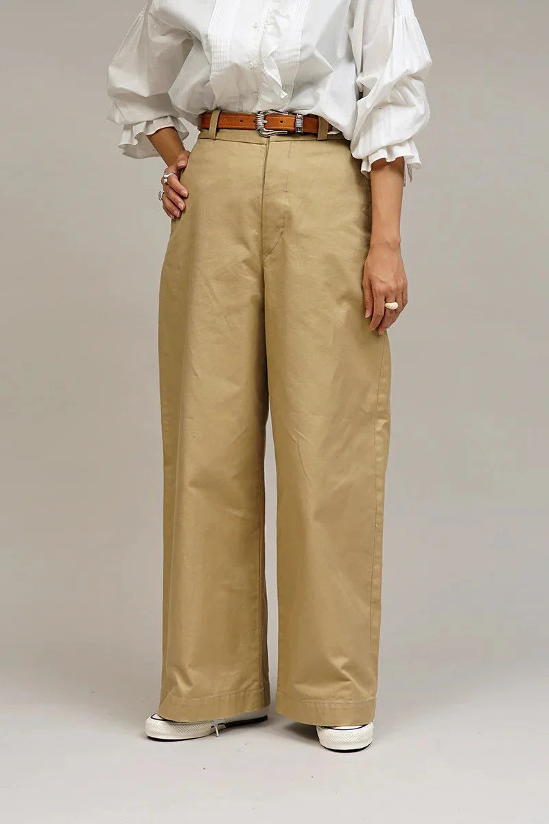 ◯ Nigel Cabourn woman - WIDE CHINO PANT - BEIGE