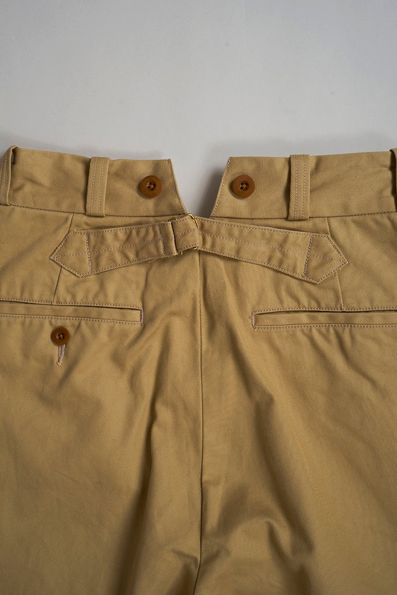 Nigel Cabourn woman - WIDE CHINO PANT - BEIGE