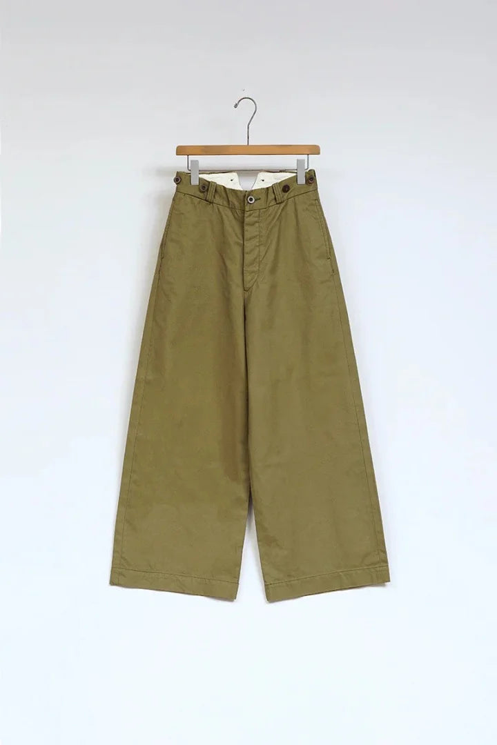 ◯ Nigel Cabourn woman - WIDE CHINO PANT - GREEN