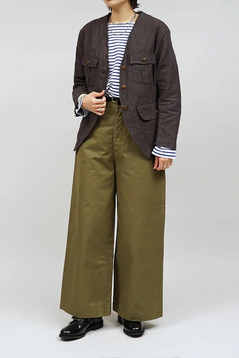 ◯ Nigel Cabourn woman - WIDE CHINO PANT - GREEN