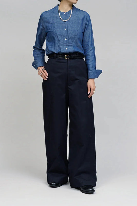 ◯ Nigel Cabourn woman - WIDE CHINO PANT - NAVY