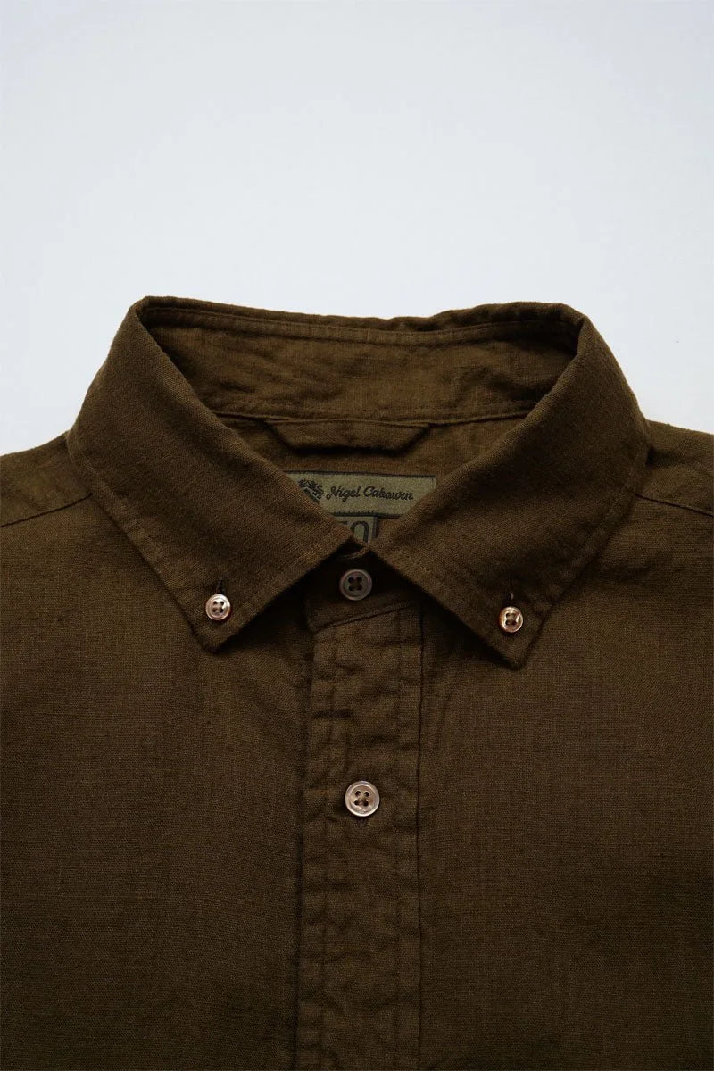 ◯ Nigel Cabourn - BRITISH OFF SH HEMPHORSE CLOTH - KHAKI